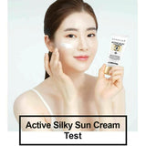 Sun cream active silky/គ្រីមការពារកំដៅថ្ងៃ