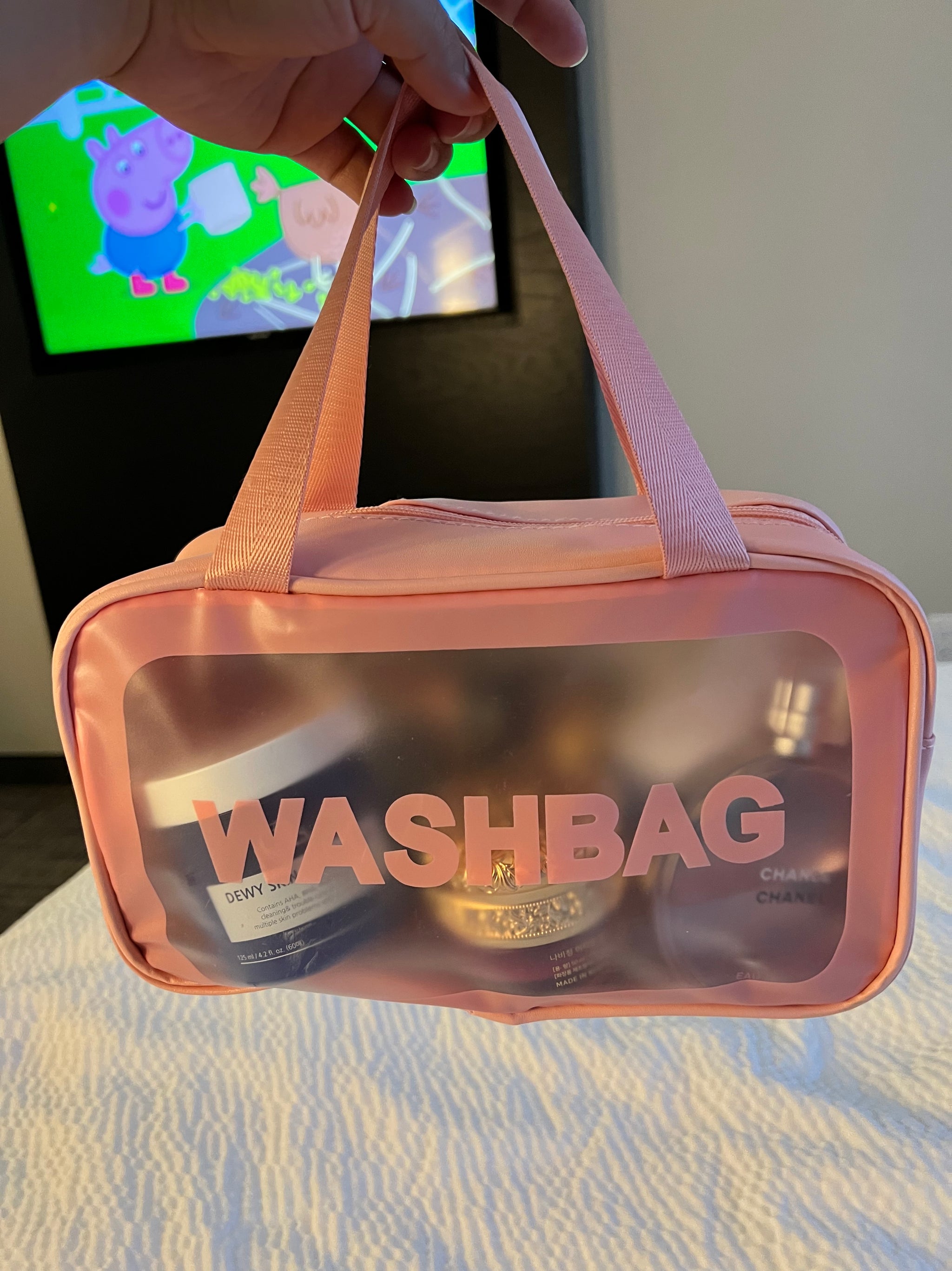 EVDIAGD Transparente Kosmetiktasche Set – 4 Größen, TSA-zugelassen, Perfekt Für Reise & Bad