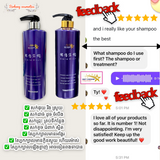 Navy Shampoo, Treatment, Hair Serum Bundle/សាប៊ូ, អប់សក់, ប្រេងលាបសក់